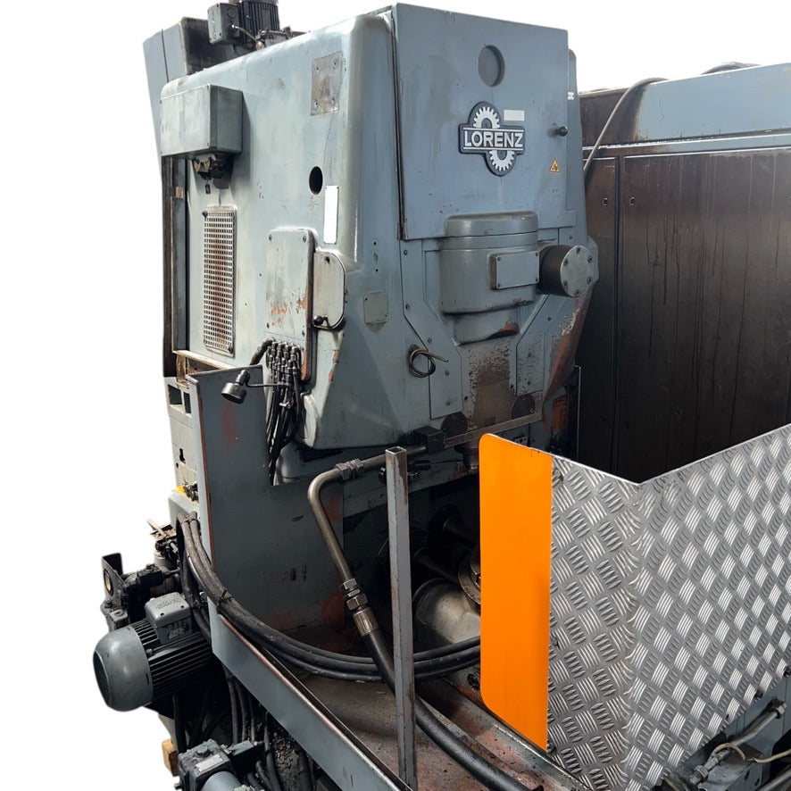 Dentatrice Lorenz LS-400 vista laterale, macchina utensile professionale per taglio ingranaggi cilindrici, ideale per revisione e retrofit.