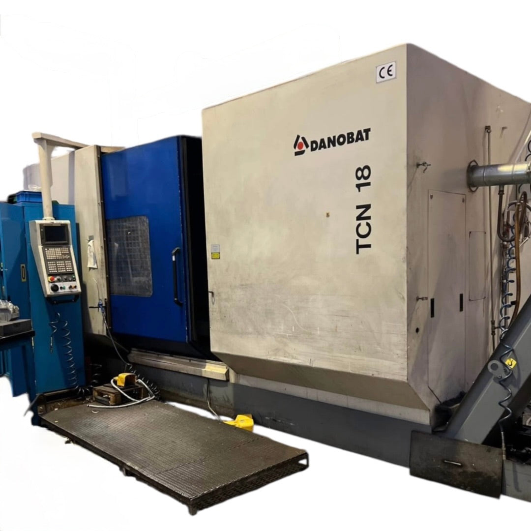  Tornio CNC Danobat TCN-18 usato, macchina utensile professionale per lavorazioni di precisione, ideale per officine meccaniche e produzione industriale.